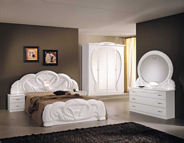 GIADA 4D ITALIAN BEDROOM MAHOGANY SET