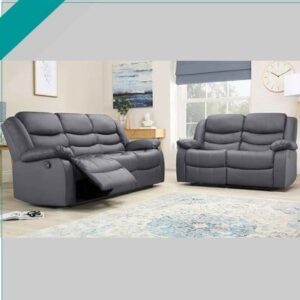 CHICAGO PU GREY RECLINER SOFA 3+2