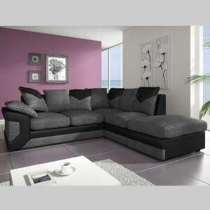 Dino Corner Sofa Black/Grey