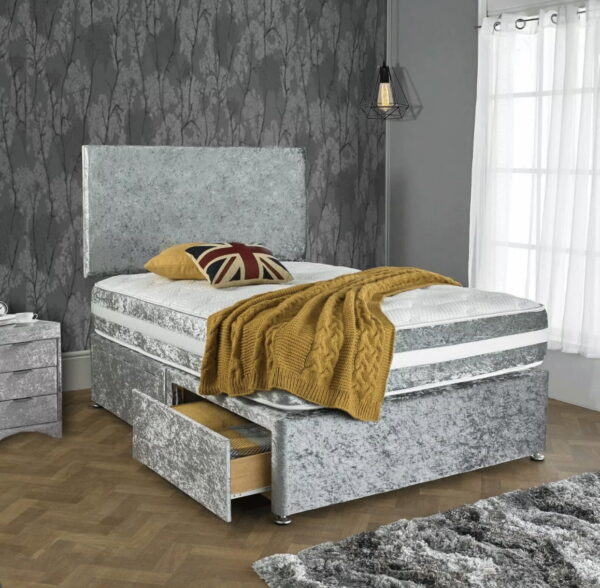 Divan Bed Base Crush Velvet