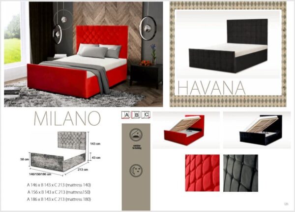 MILANO KING SIZE BED - Image 2