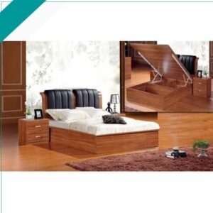 New Solid Wood Walnut Storage Bed