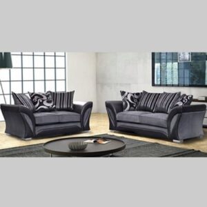 SHANNON 3+2 SOFA ( BLACK/GREY )