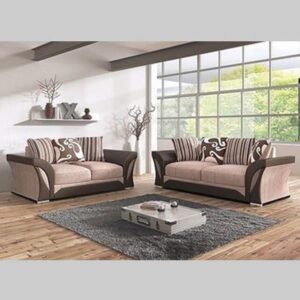 SHANNON 3+2 SOFA ( BROWN/BEIGE )