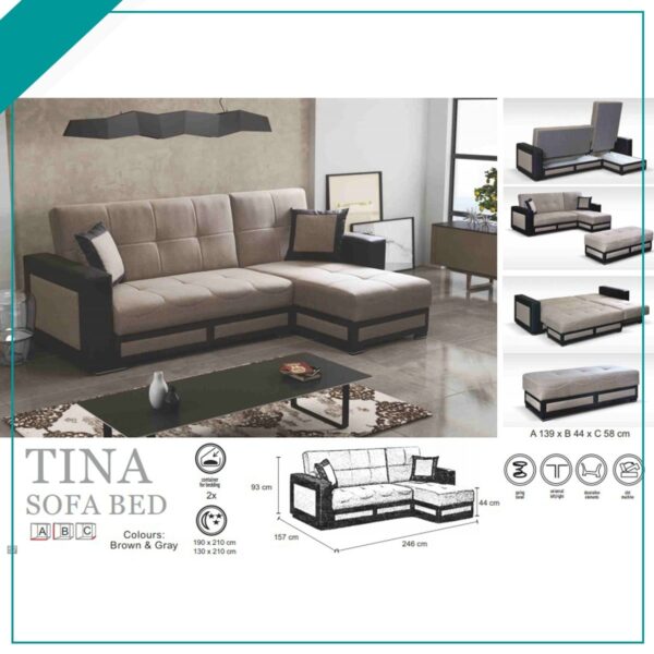 TINA CORNER SOFA - Image 5