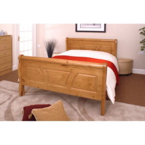 Alba Sleigh Pine Wood Bed