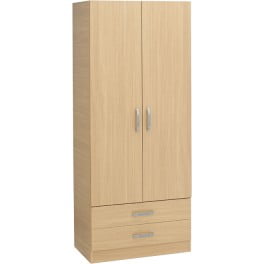 Budget Two Door Two Drawers Combi Wardrobe
