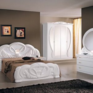 GIADA ITALIAN 4DOOR WHITE BEDROOM SET