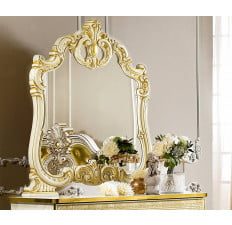 LEONARDO IVORY FINISH SMALL MIRROR