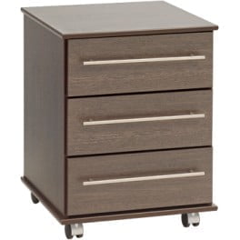 New York Three Drawer Bedside