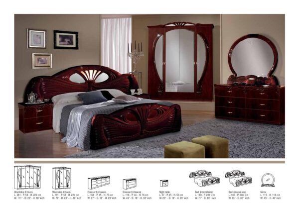 NEW PAMELA 4D ITALIAN BEDROOM SET (EU) - Image 2