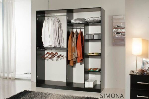 SIMONA ITALIAN BEDROOM SET (BLACK) - Image 2